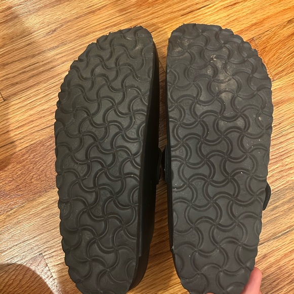 Birkenstock Boston Black leather Clogs - Picture 2 of 3